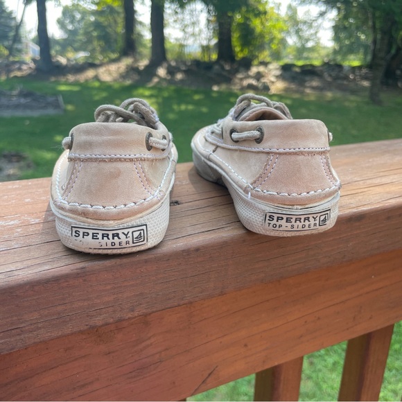 Sperry Largo Leather Boat Shoes Size 8.5M Light Brown - Picture 4 of 9